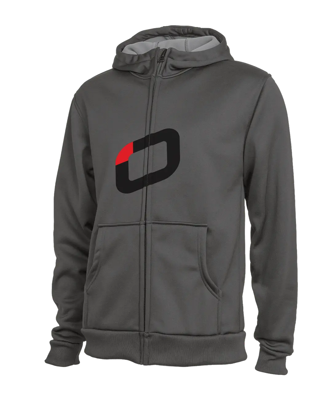 Ozone Hoody Grey - Zip Ozone Print