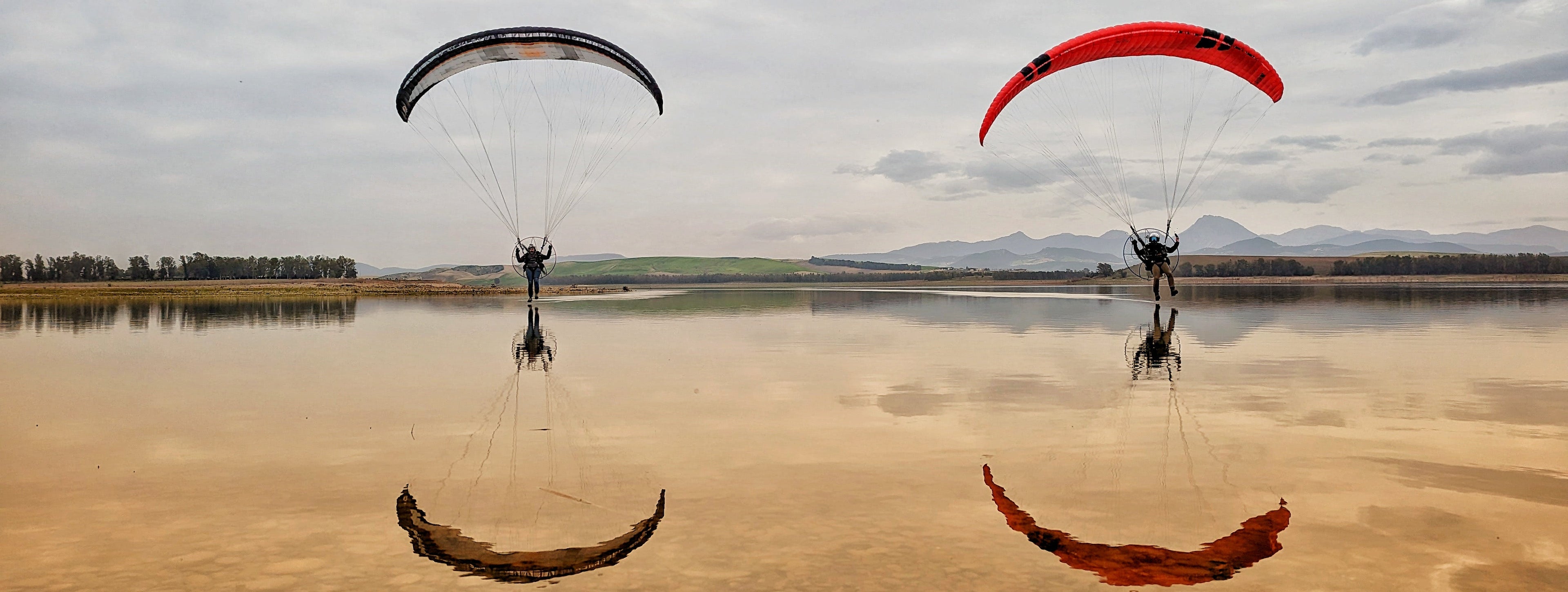 footdragging lake bornos paramotoring