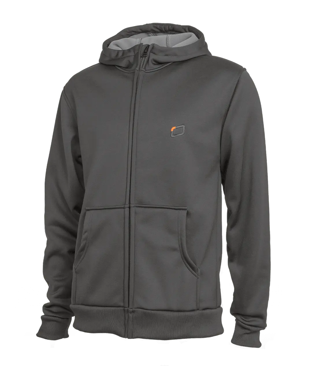 Ozone Hoody Grey - Zip Ozone Embroidery