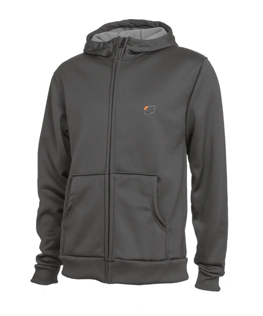Ozone Hoody Grey - Zip Ozone Embroidery